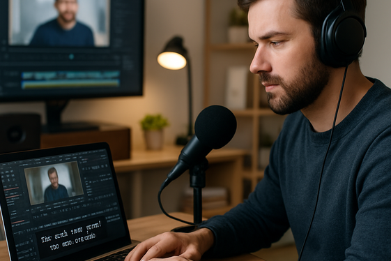 Create Captions or Subtitles for Videos illustration