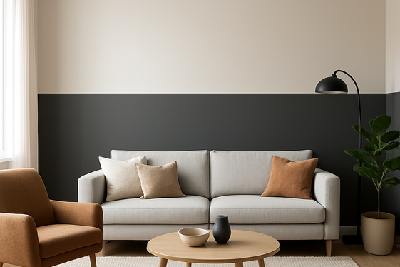 Two-Tone Walls to Play with Contrast illustration