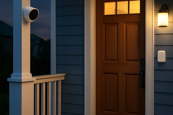 Home Security and Safety Tips illustration