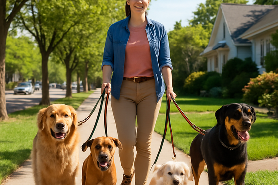Start a Dog Walking Service in Your Neighborhood illustration