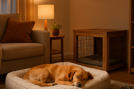 Pet Sitting and Overnight Dog Care illustration