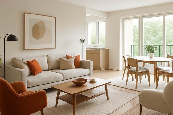 Create Zones with Rugs and Furniture Placement illustration