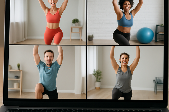 Offer Virtual Group Fitness Classes illustration