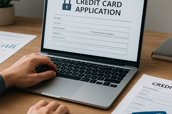 Credit Card Application Form Processing illustration