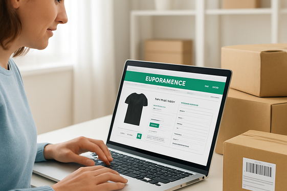E-commerce Order Form Filling illustration