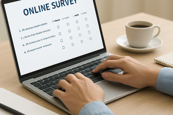 Online Survey Data Entry Tasks illustration