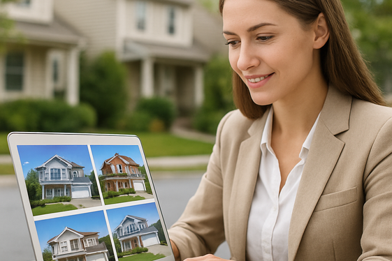 Real Estate Listing Form Entry illustration