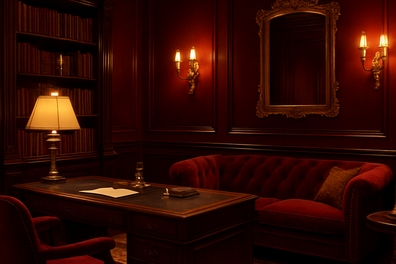 Rich Burgundy: Regal and Cozy illustration