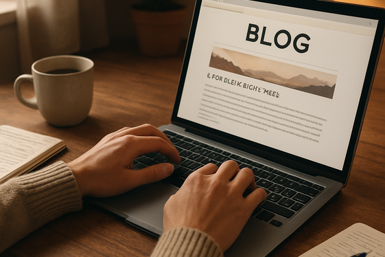 Start a Blog to Share Your Writing Journey illustration