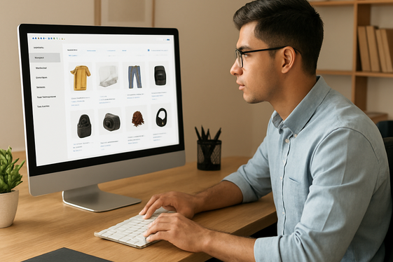 E-commerce Management and Optimization illustration