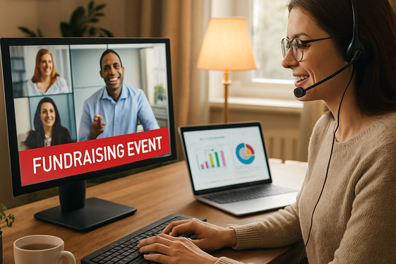 Online Event Planner for Fundraisers illustration