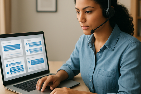 TeleTech Holdings: Remote Customer Support Chat Agent illustration