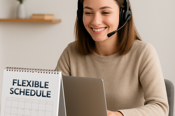 TTEC: Work-From-Home Chat Customer Service illustration