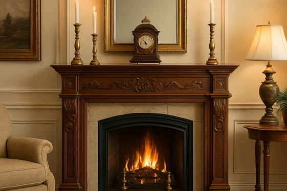 Traditional Fireplace Mantels as Focal Points illustration