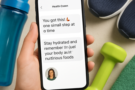 Participating in Text-Driven Health and Wellness Programs illustration