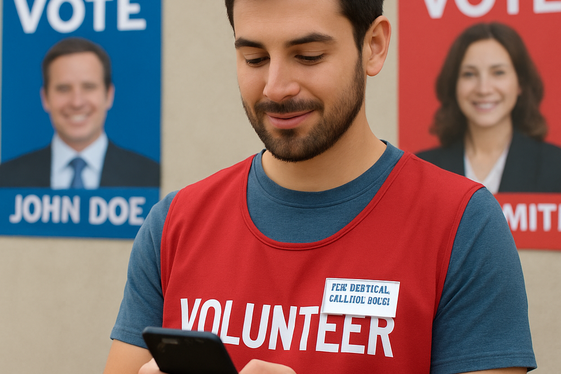 Texting as a Side Gig in Political Campaigns illustration