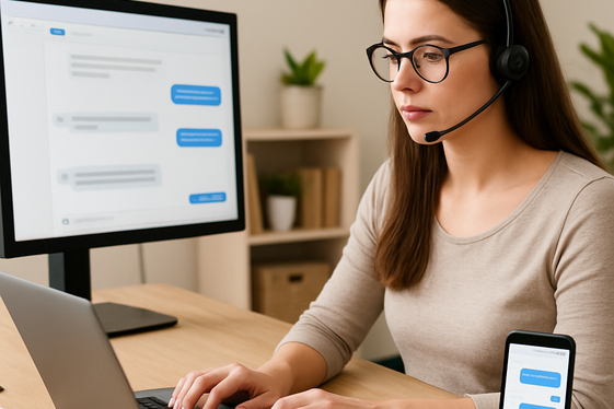 Becoming a Text Chat Operator for Online Services illustration