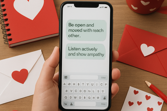 Texting for Dating and Relationship Advice Services illustration