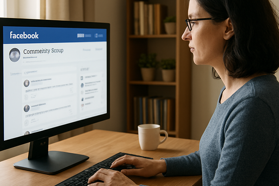 Work From Home as a Facebook Community Moderator illustration