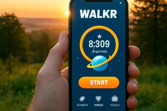 Games That Pay You to Move: Walkr App illustration