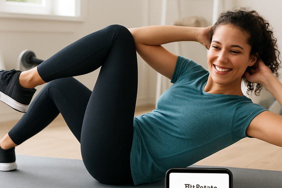 Sweat, Win, and Play with FitPotato illustration