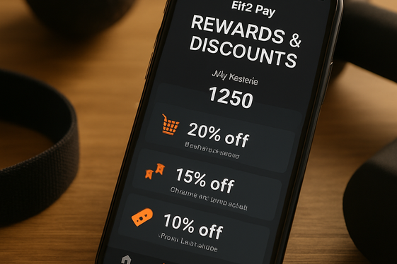 Catch Rewards and Coupons with Fit2Pay illustration