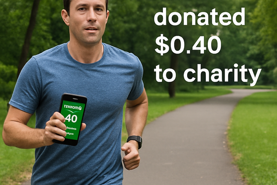 Charity-Friendly Rewards from Charity Miles illustration