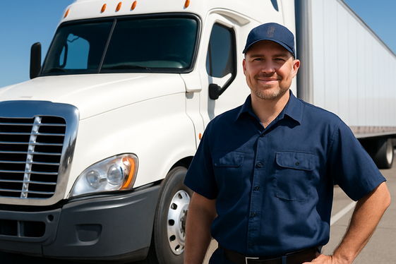 Truck Driver: Hitting the Road, Not the Hotline illustration