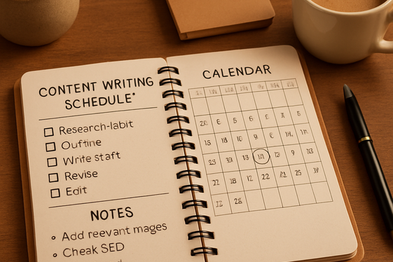 Building Consistent Content with a Writing Schedule illustration