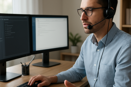 Remote Tech Support: Help Solve Technical Issues illustration