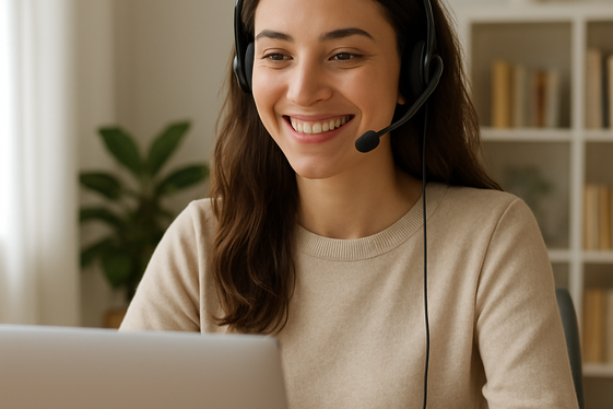 Customer Support Representative: Help and Earn illustration