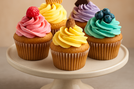 Gourmet Cupcakes and Sweet Treats illustration