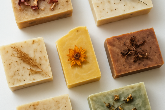 Handcrafted Soaps with Natural Ingredients illustration
