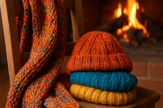 Cozy Knitted or Crocheted Accessories illustration