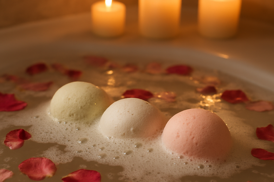 Organic Bath Bombs for a Relaxing Experience illustration