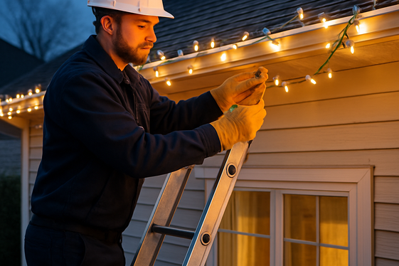 Offer Holiday Light Installation and Removal Services illustration