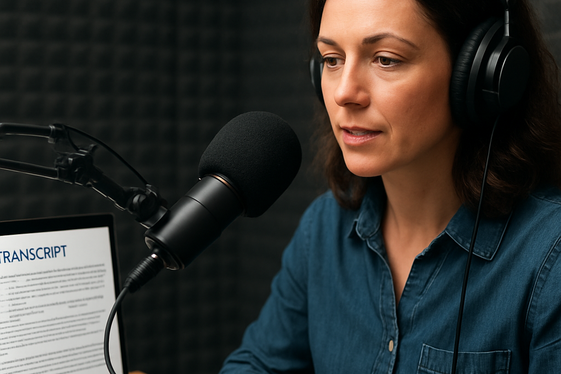 Connect with Podcast Creators and YouTubers for Transcription illustration