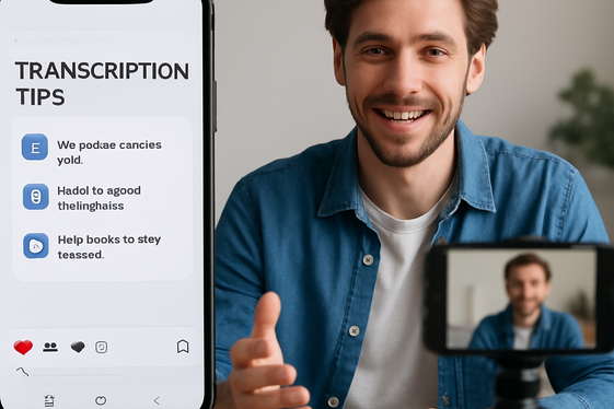 Use Social Media to Showcase Your Transcription Skills illustration