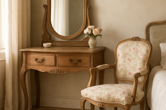 Adding a Vintage Vanity for Elegance illustration