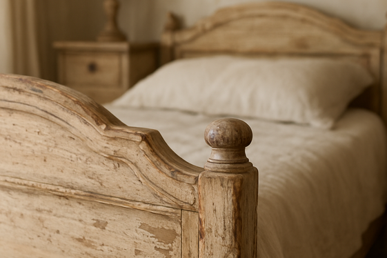 Incorporating Distressed Wood Furniture illustration
