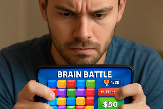 Brain Battle: Quick Thinking Pays Off illustration