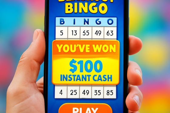 Blackout Bingo: Fast-Paced Instant Cash illustration