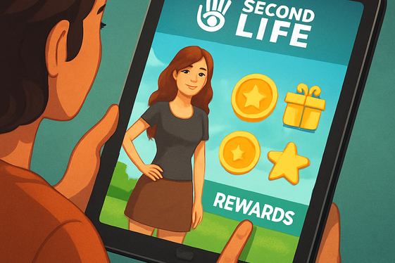 Second Life Mobile: Virtual World with Real Pay illustration