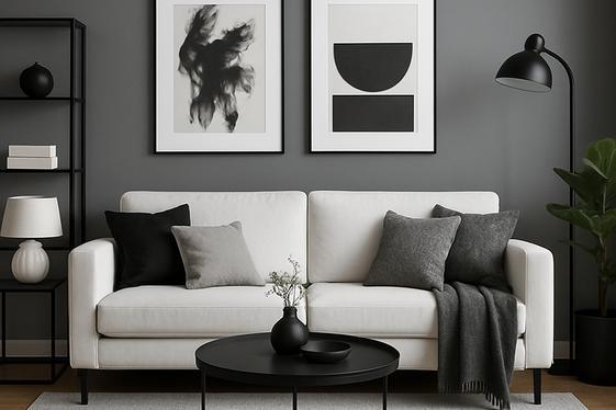 How to Balance Grey, Black, and White for a Cohesive Look illustration