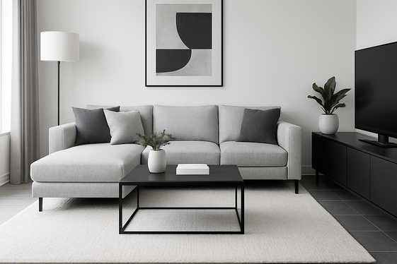 Choosing Flooring That Complements Grey, Black, and White illustration