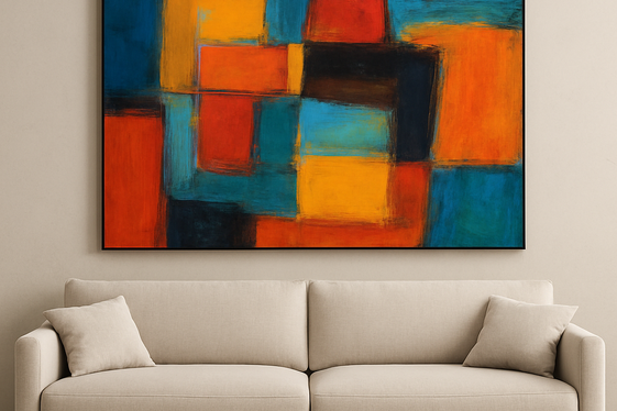 Bold Art Pieces as Room Anchors illustration