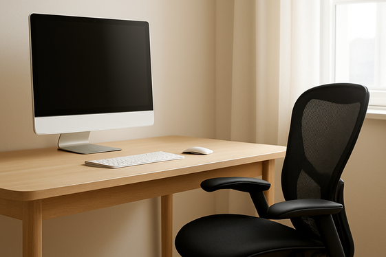 Setting Up Your Home Workspace for Productivity illustration