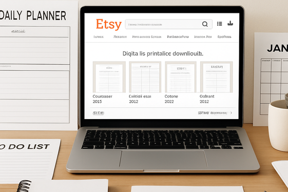 Try Selling Digital Products or Printables illustration