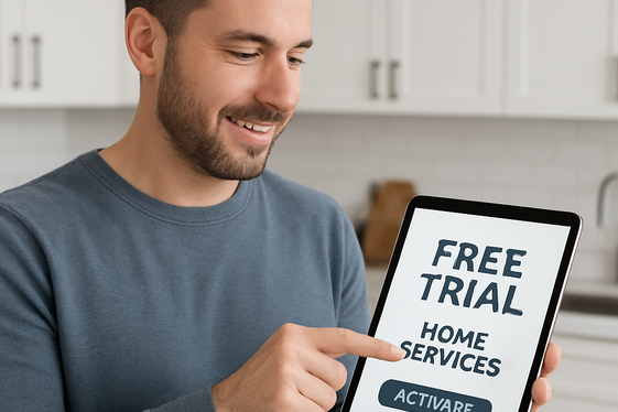 Use Free Trial Offers for Home Services illustration