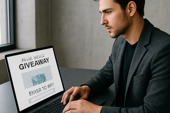 Leverage Social Media Giveaways illustration